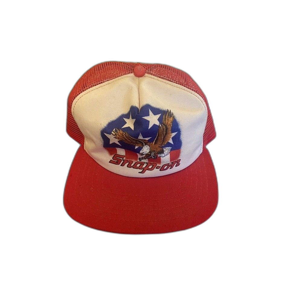 Vintage Snap-On Tools New Era Pro Design USA Made Hat Cap Racing Eagle America